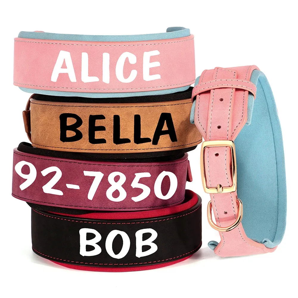 Personalized PU Leather Dog Collar Necklace
