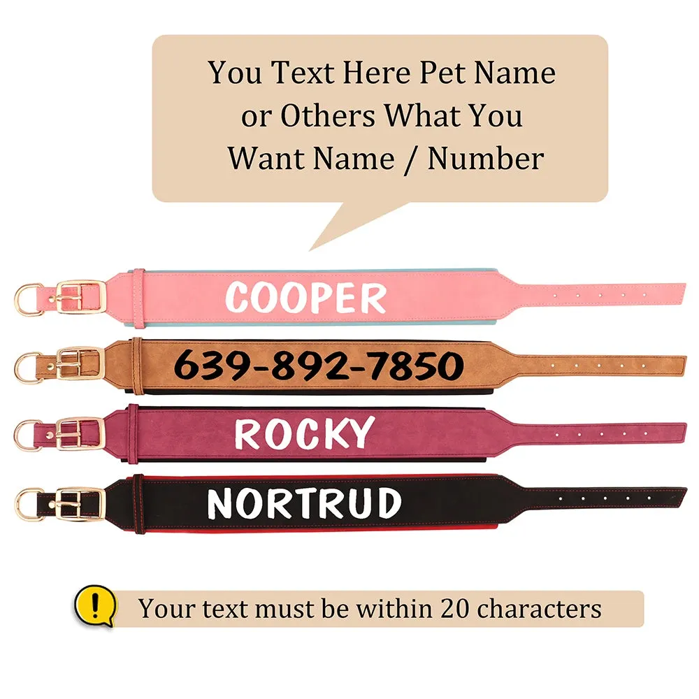 Personalized PU Leather Dog Collar Necklace