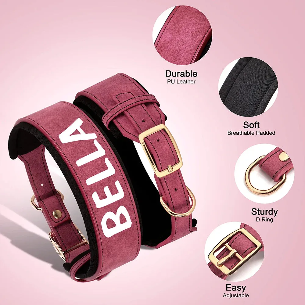 Personalized PU Leather Dog Collar Necklace