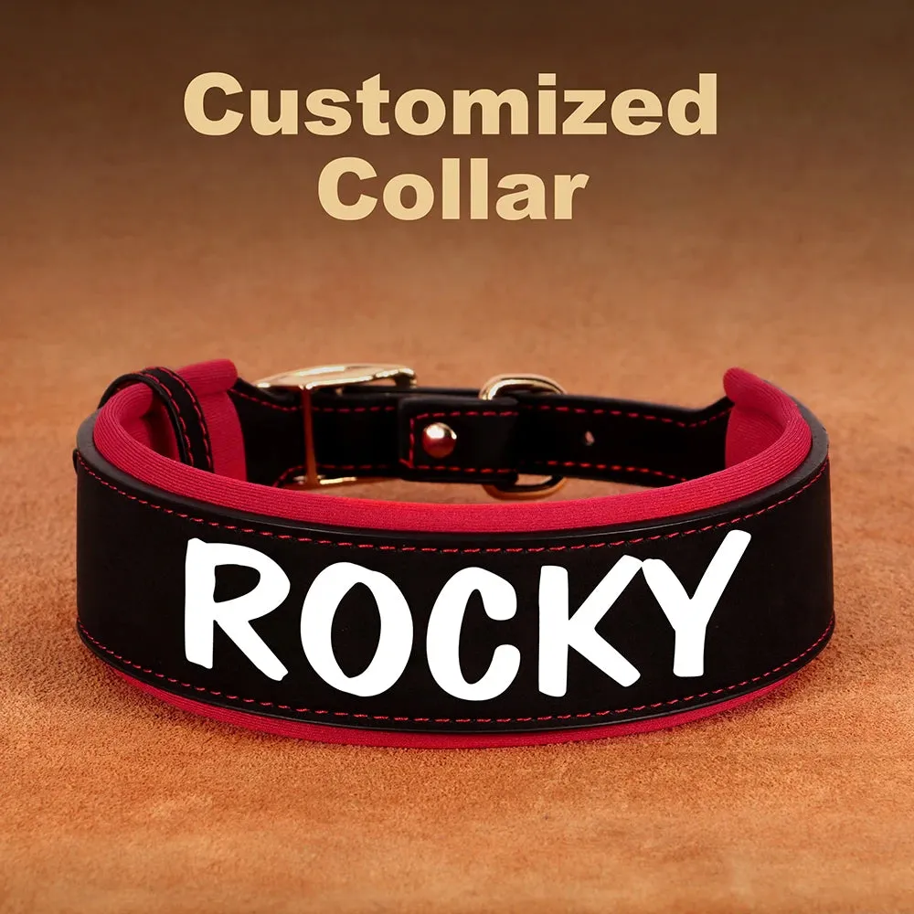 Personalized PU Leather Dog Collar Necklace