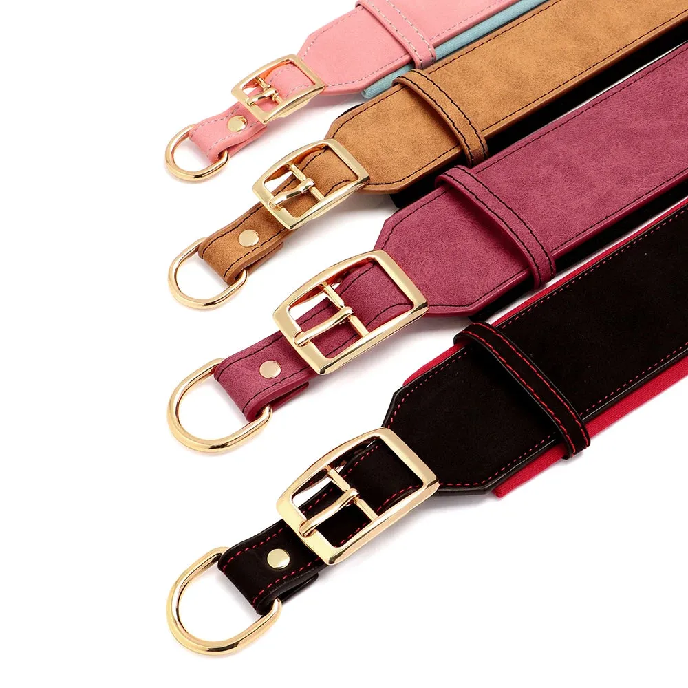 Personalized PU Leather Dog Collar Necklace