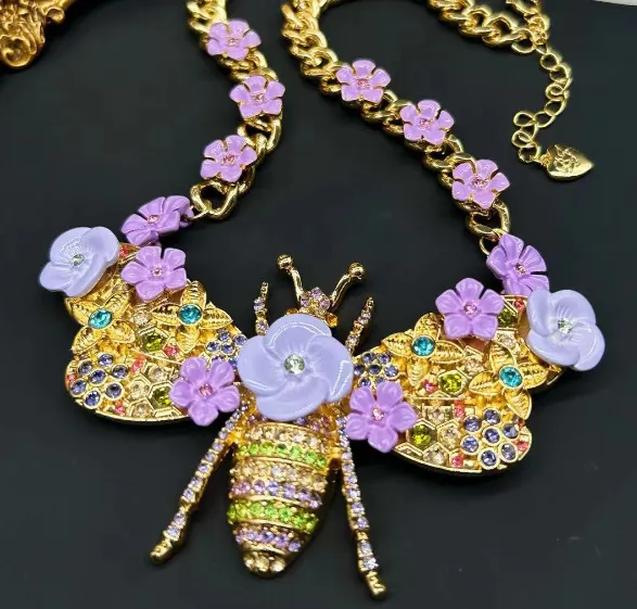 Pre Order:  Bee Flower Necklace   Earrings