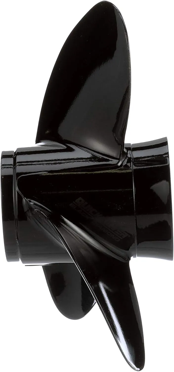 Quicksilver Black Diamond 3-Blade Aluminum Propeller - For Mercury and MerCruiser Engines