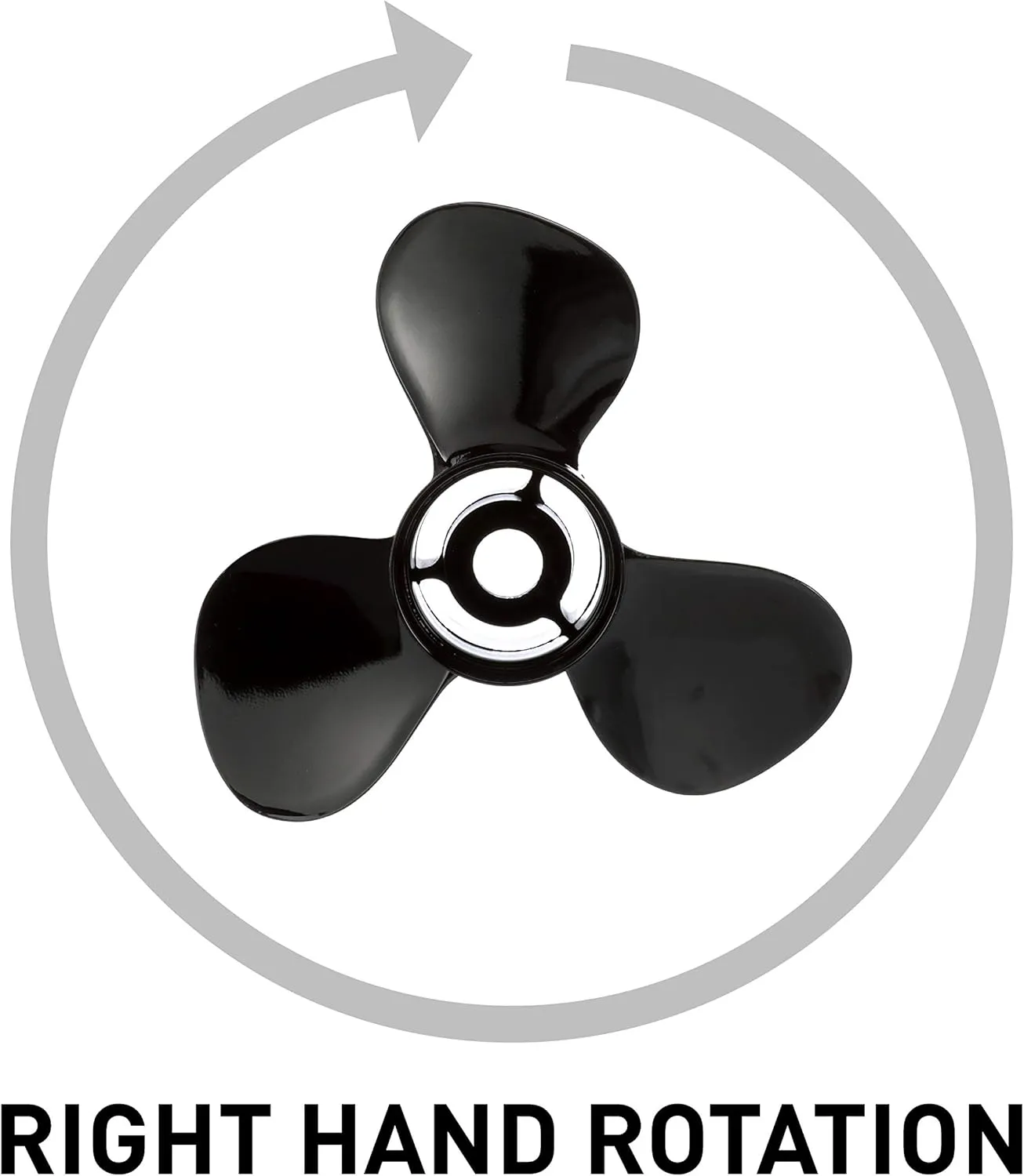 Quicksilver Black Diamond 3-Blade Aluminum Propeller - For Mercury and MerCruiser Engines