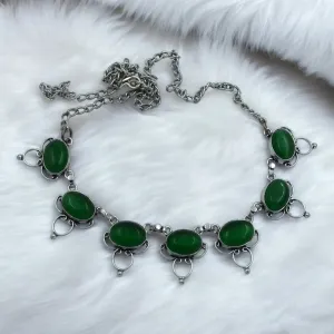 Ruhani Choker Necklace, Green