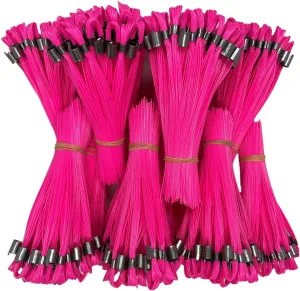 Stake Chaser Ground Marking Whiskers Pink 6 Inch 500-Count (Flags only, no Nails) for Survey, Landscape Design, Construction Markers, Property Line Markers, Trail Markers