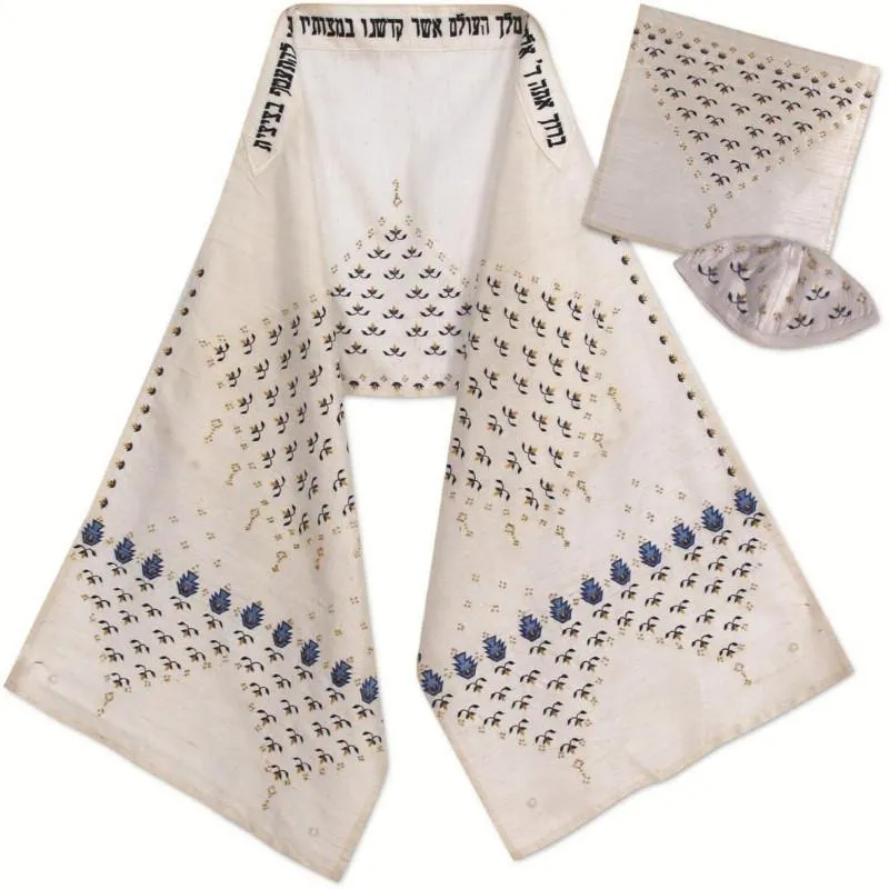 Stunning Beaded Designer Silk Tallit