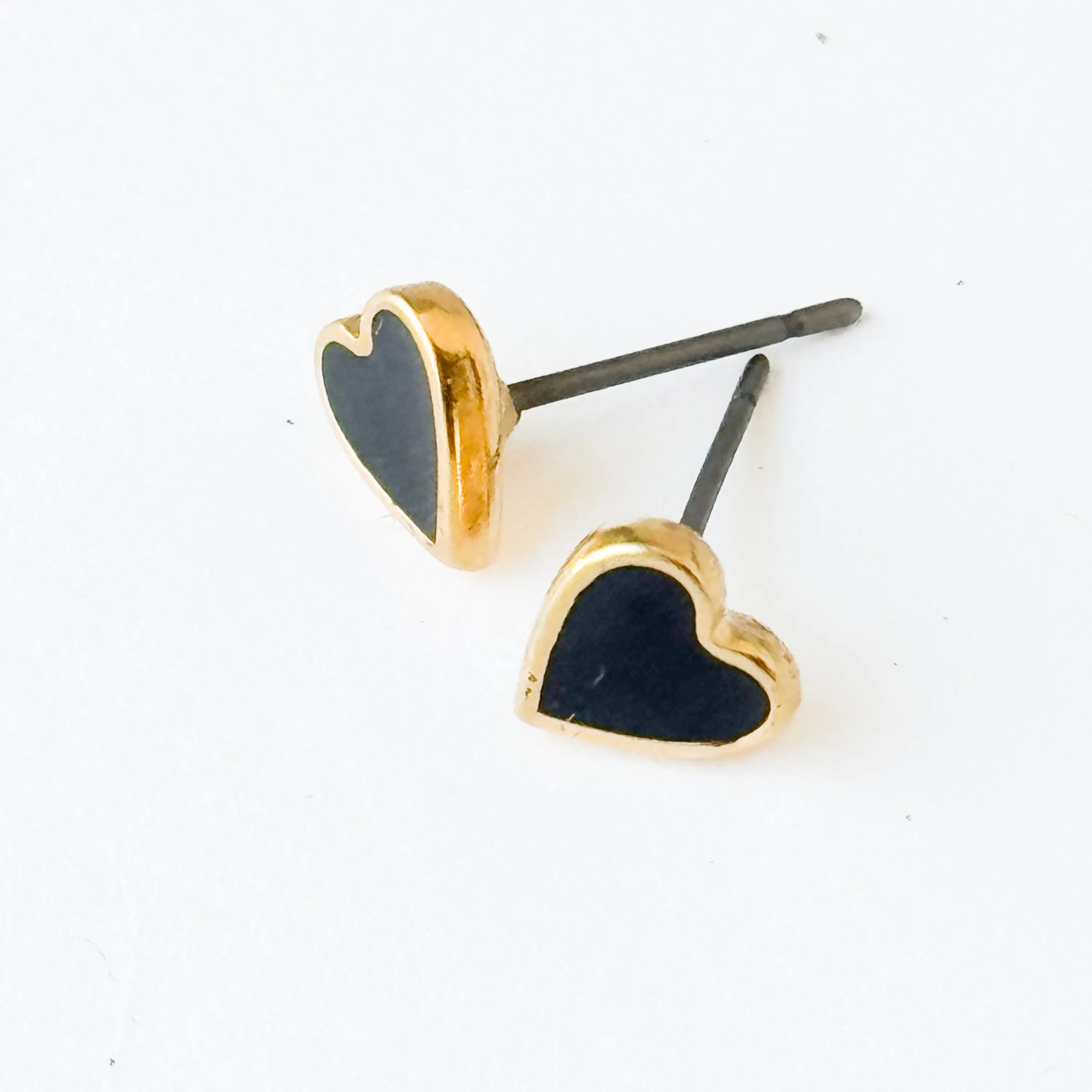 Tiny Heart Studs With Hypoallergenic posts - WS