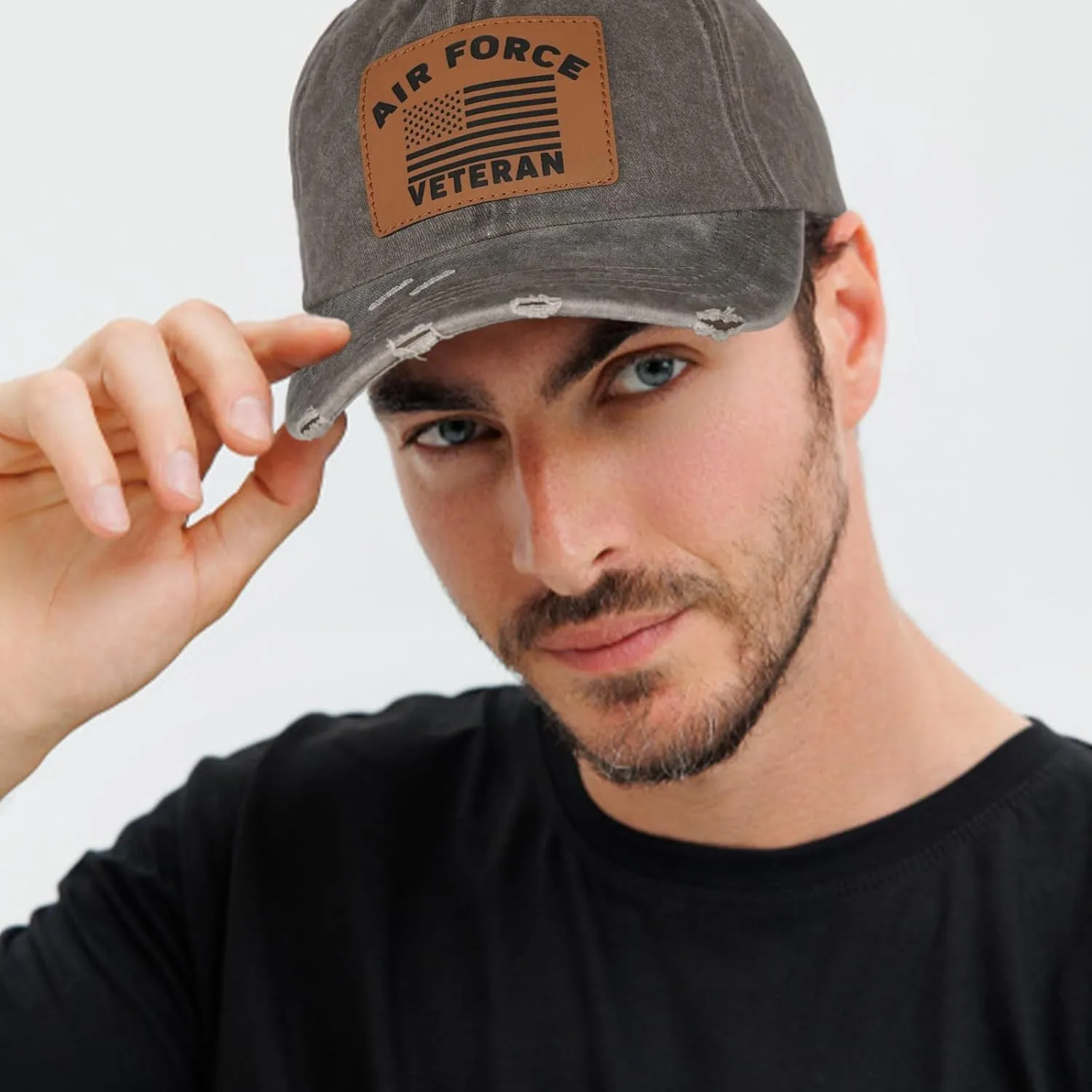 Unisex Adjustable Patriotic Veterans Baseball Cap Veteran Hats, Birthday, Father's Day and Veterans Day Gift for Men