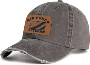 Unisex Adjustable Patriotic Veterans Baseball Cap Veteran Hats, Birthday, Father's Day and Veterans Day Gift for Men