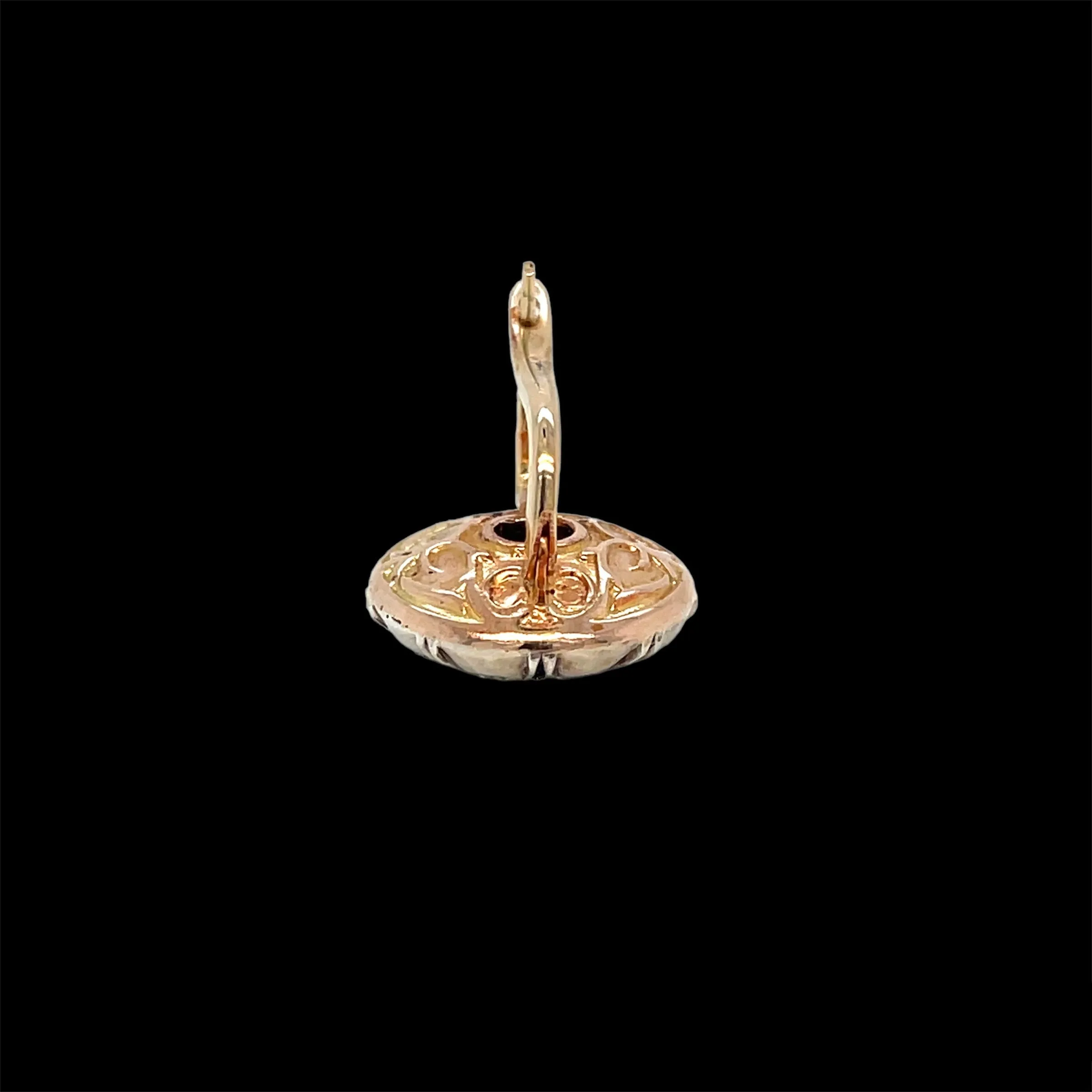 Victorian Diamond Gold and Silver Ring and Earrings Set