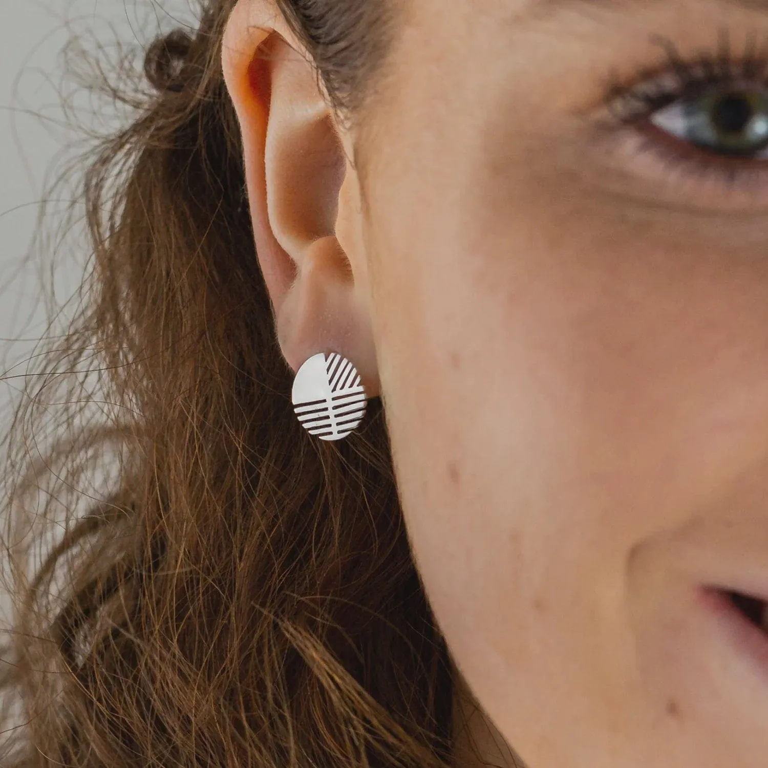 Vurchoo Studs of Hope Art Moderne Earrings