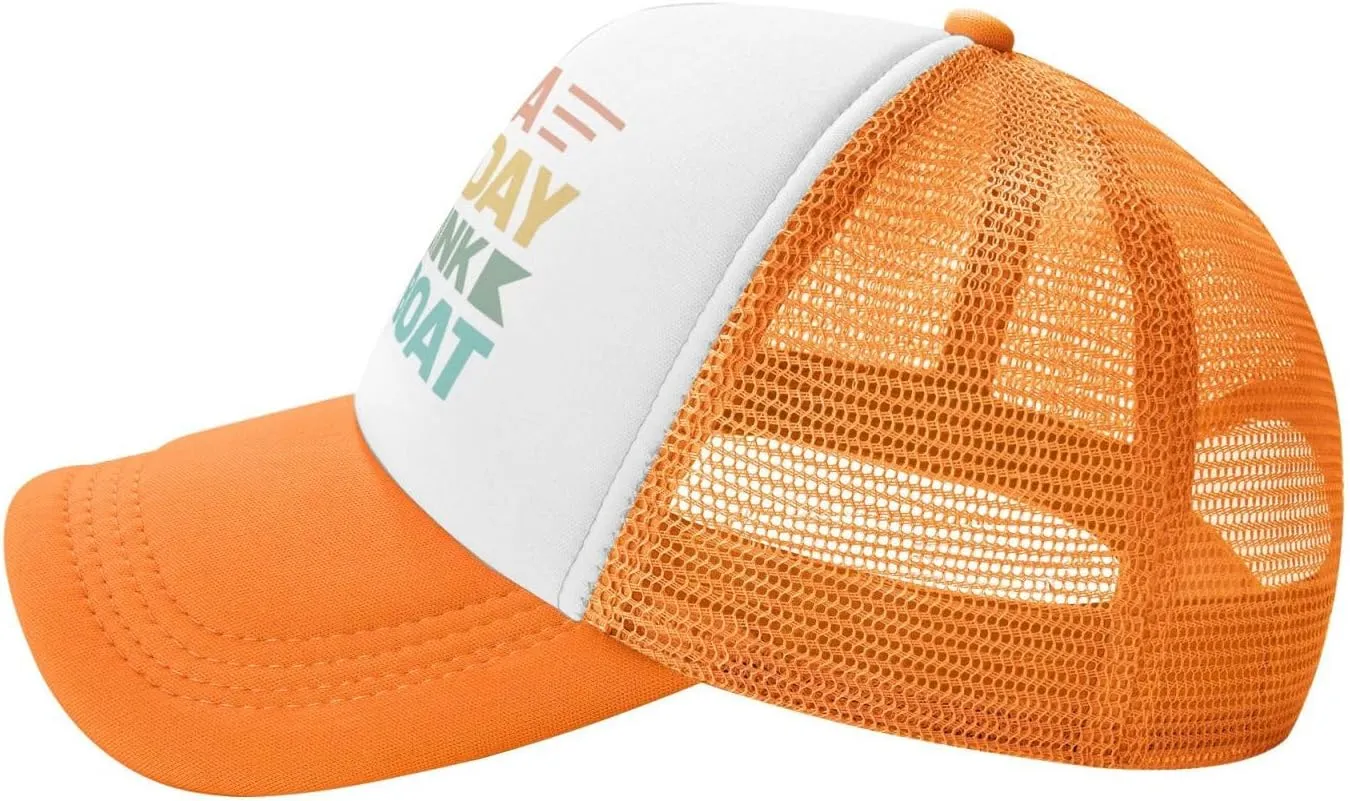 Womens Baseball Hats Drinking Party Mesh Cap Women's Cool Cap It is A Good Day to Drink On A Boat Caps