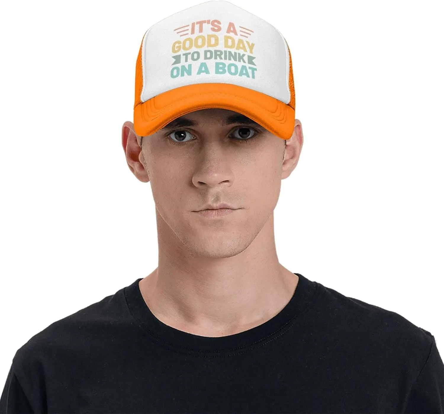 Womens Baseball Hats Drinking Party Mesh Cap Women's Cool Cap It is A Good Day to Drink On A Boat Caps