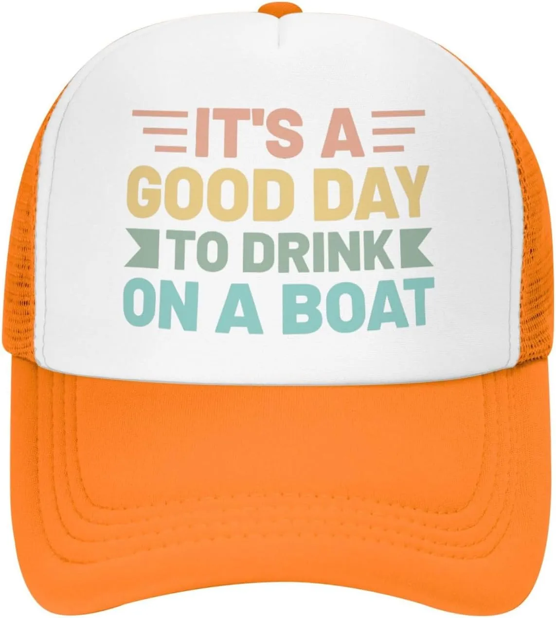 Womens Baseball Hats Drinking Party Mesh Cap Women's Cool Cap It is A Good Day to Drink On A Boat Caps