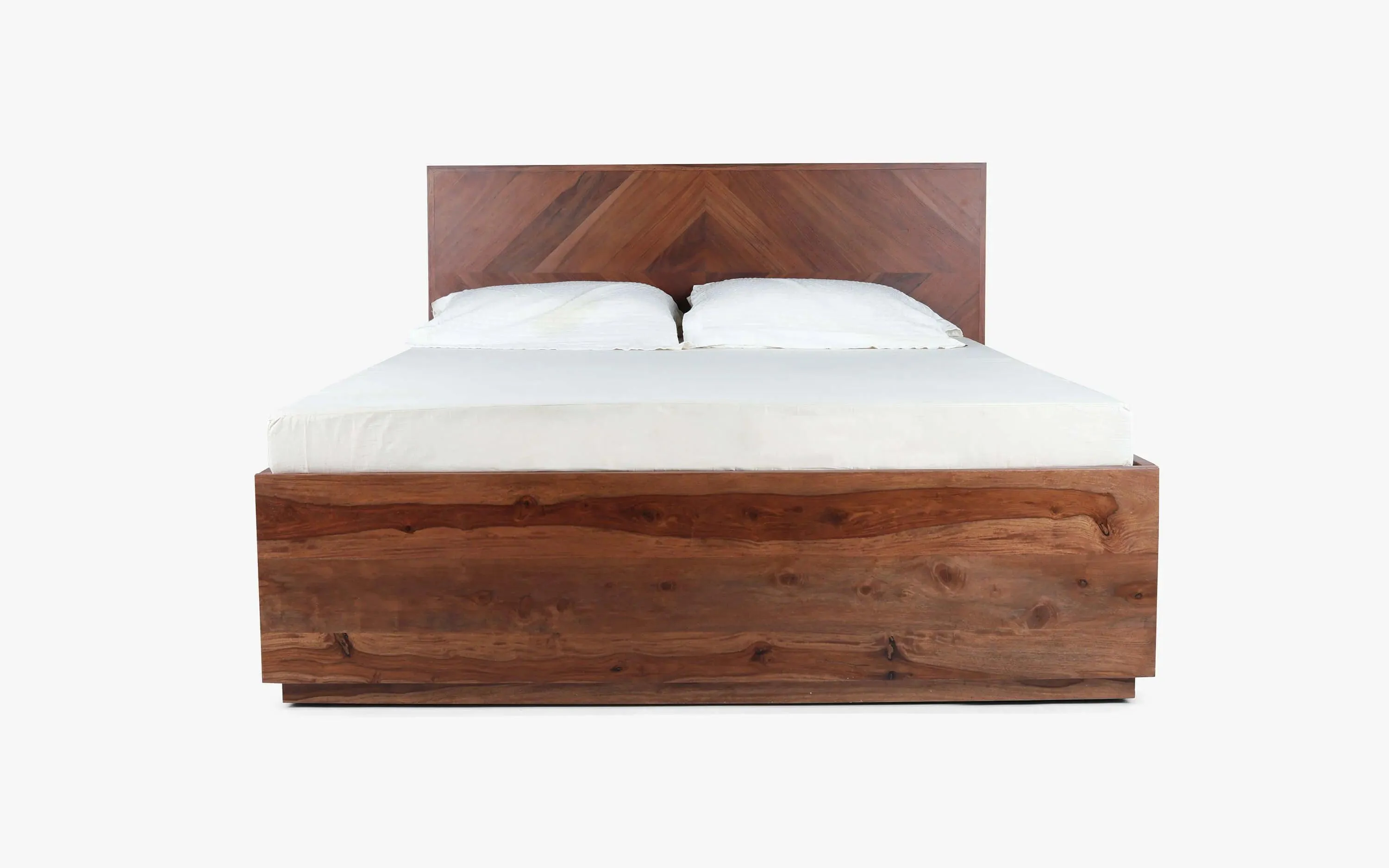 Wooden Hydraulic King Size Bed | Modern Lift Up Storage Bed For Bedroom